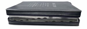 English-Russian Parallel Bible Authorized Version (KJV)- Synodal Translation. Grey, Zipper. Англо-Русская Параллельная Библия Авторизованная Версия KJV - Синодальное Издание. Серая, замок